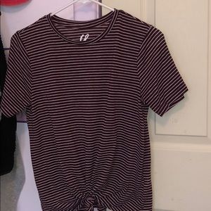 Charlotte Russe Striped T-shirt